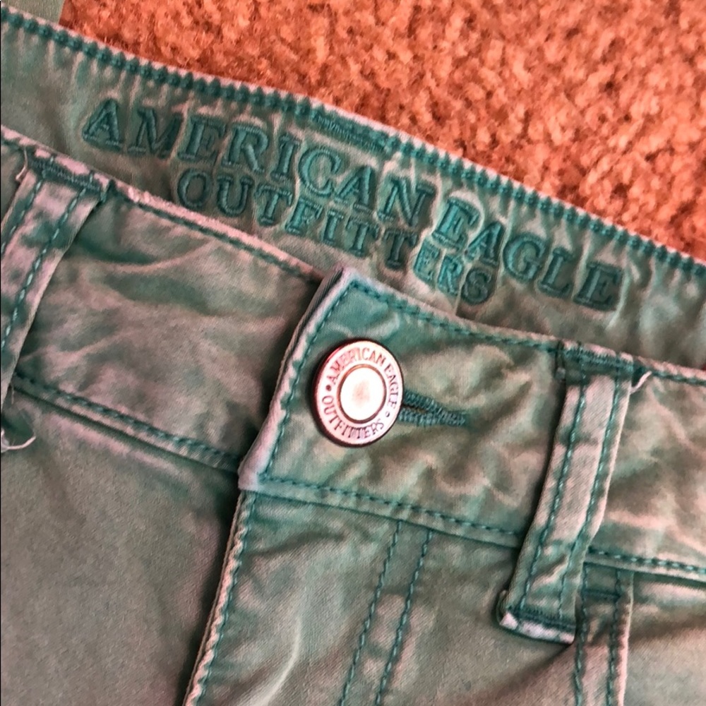 American Eagle Sea foam green jeggings